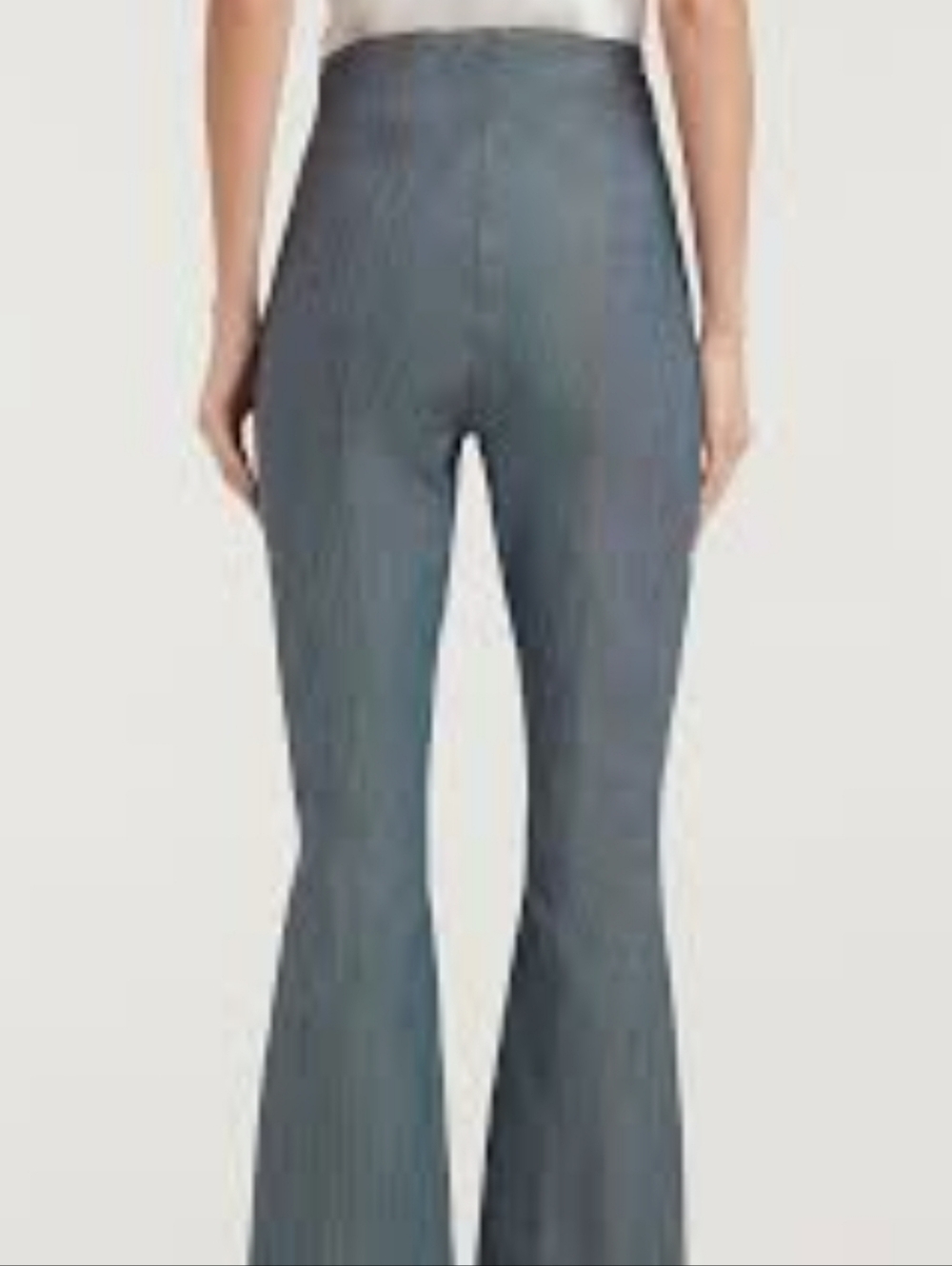 Cinq A Sept Laurie High-Waist Flare Pants - Slate Blue